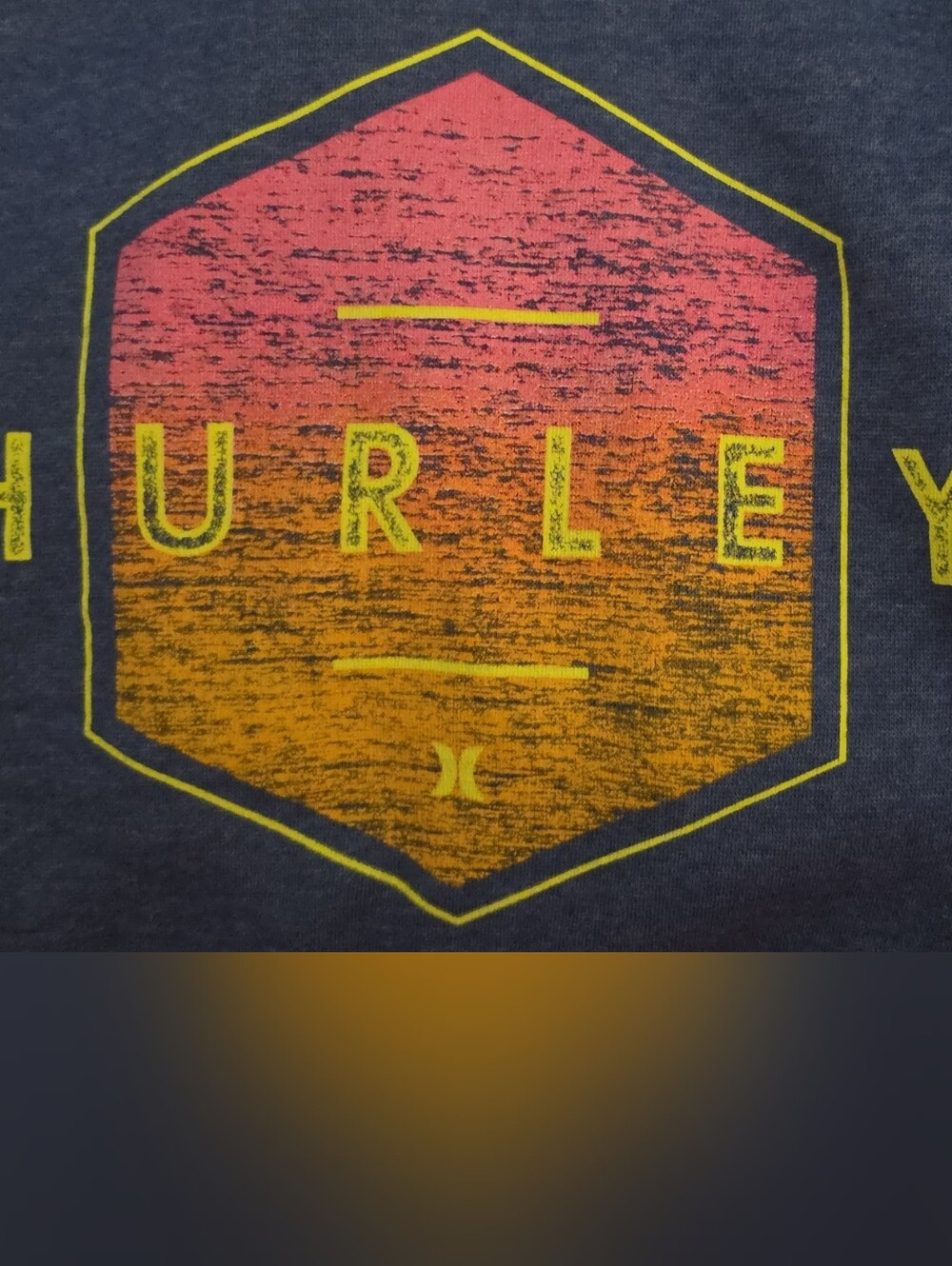 Hurley Hexagon Gradient Logo Art - Yellow, Orange, Pink